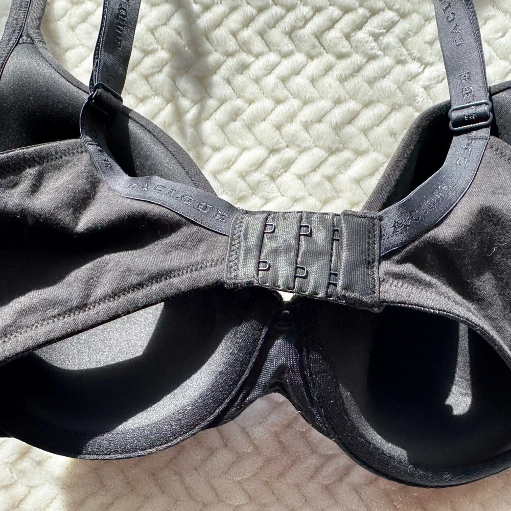 Cacique EUC Black Lightly Lined T-Shirt Bra 34DDD